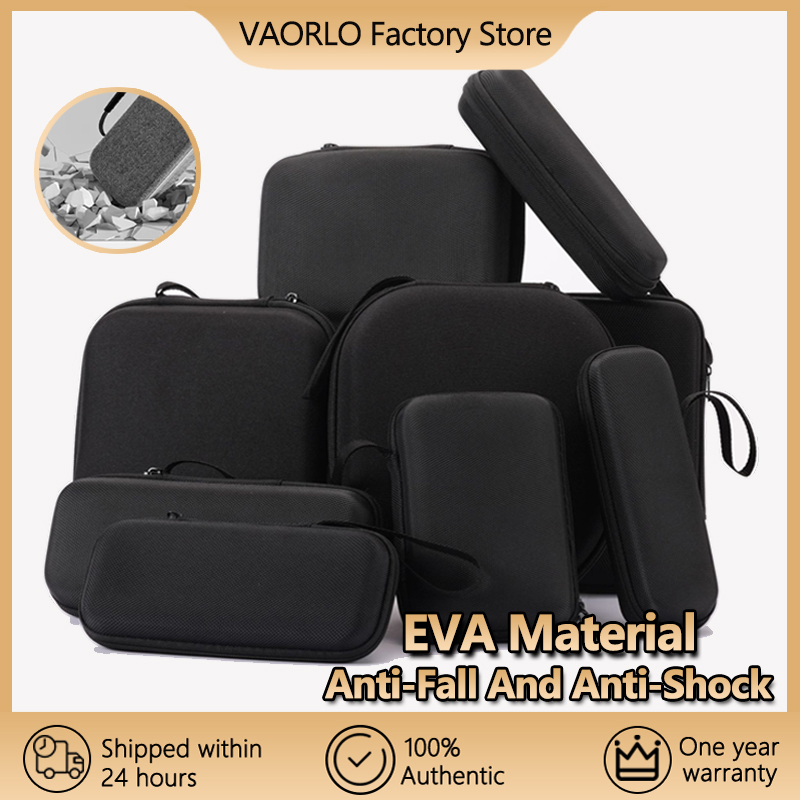 Tech Accessories Case - Earphone Data Storage Bag Oval Square