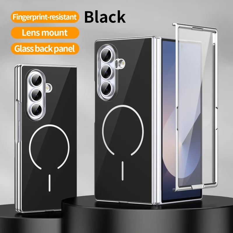 Tech Accessories Wholesale - Glass Magnetic Folding Phone Case for