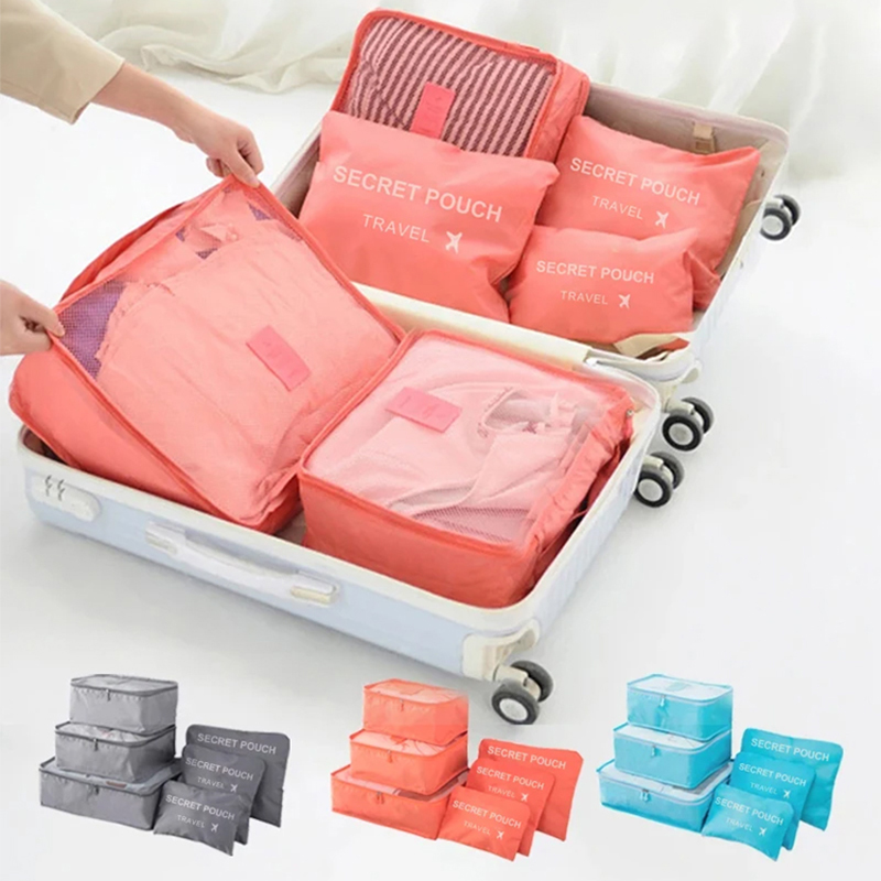 Tech Accessories Travel Bag - 6pcs Travel Storage Bag Large Capacity