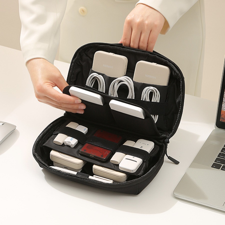 Tech Accessories For Travel - Portable Travel Cord Organizer Electronic Storage