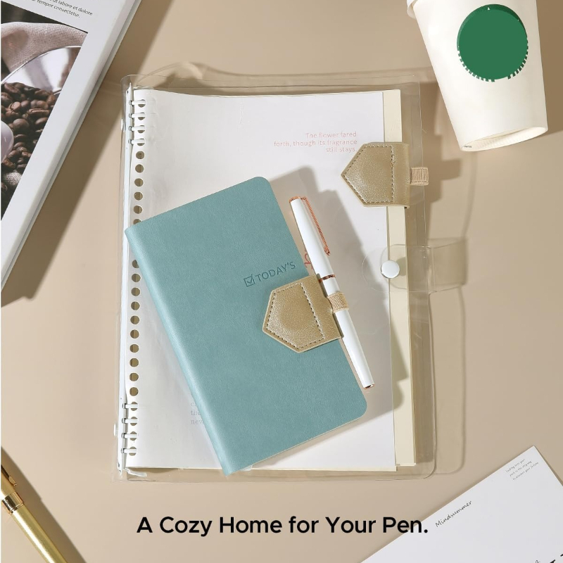 1pc Magnetic PU Leather Bookma - Pen Holder Magnetic review and price