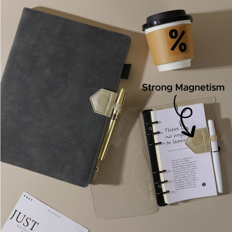 1pc Magnetic PU Leather Bookma - Pen Holder Magnetic review and price