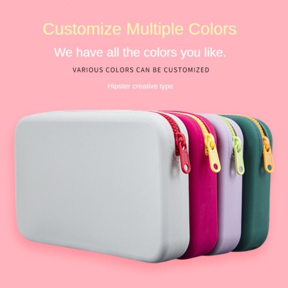 Small Square Silicone Cosmetic - Tech Accessories Travel Bag review and price