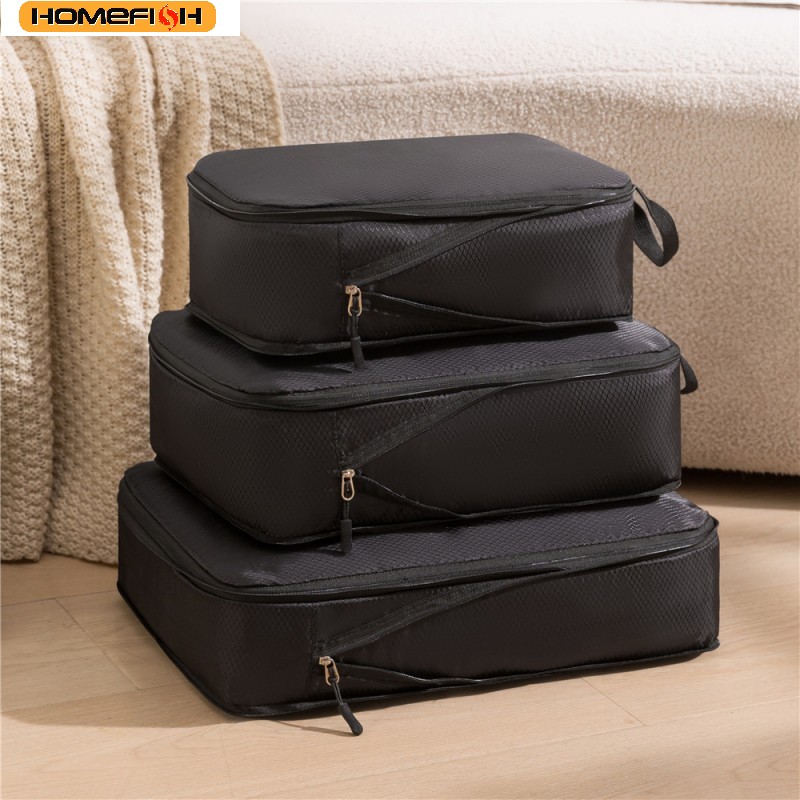 HOMEFISH 3Pcs/Set Travel Compr - Tech Accessories Travel Bag review and price