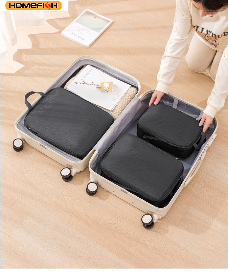 HOMEFISH 3Pcs/Set Travel Compr - Tech Accessories Travel Bag review and price