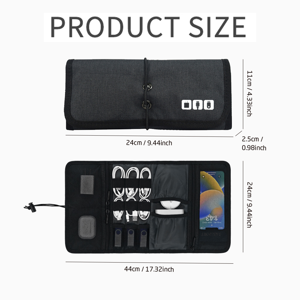 Tech Organizer Bag Cable Stora - Tech Accessories Case review and price