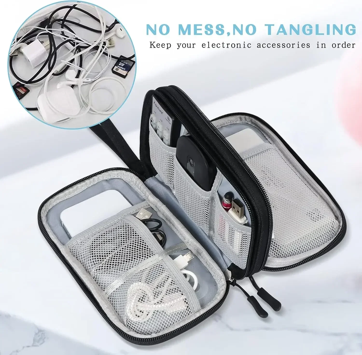 Travel Cable Bag Portable Digi - Tech Accessories Case review and price