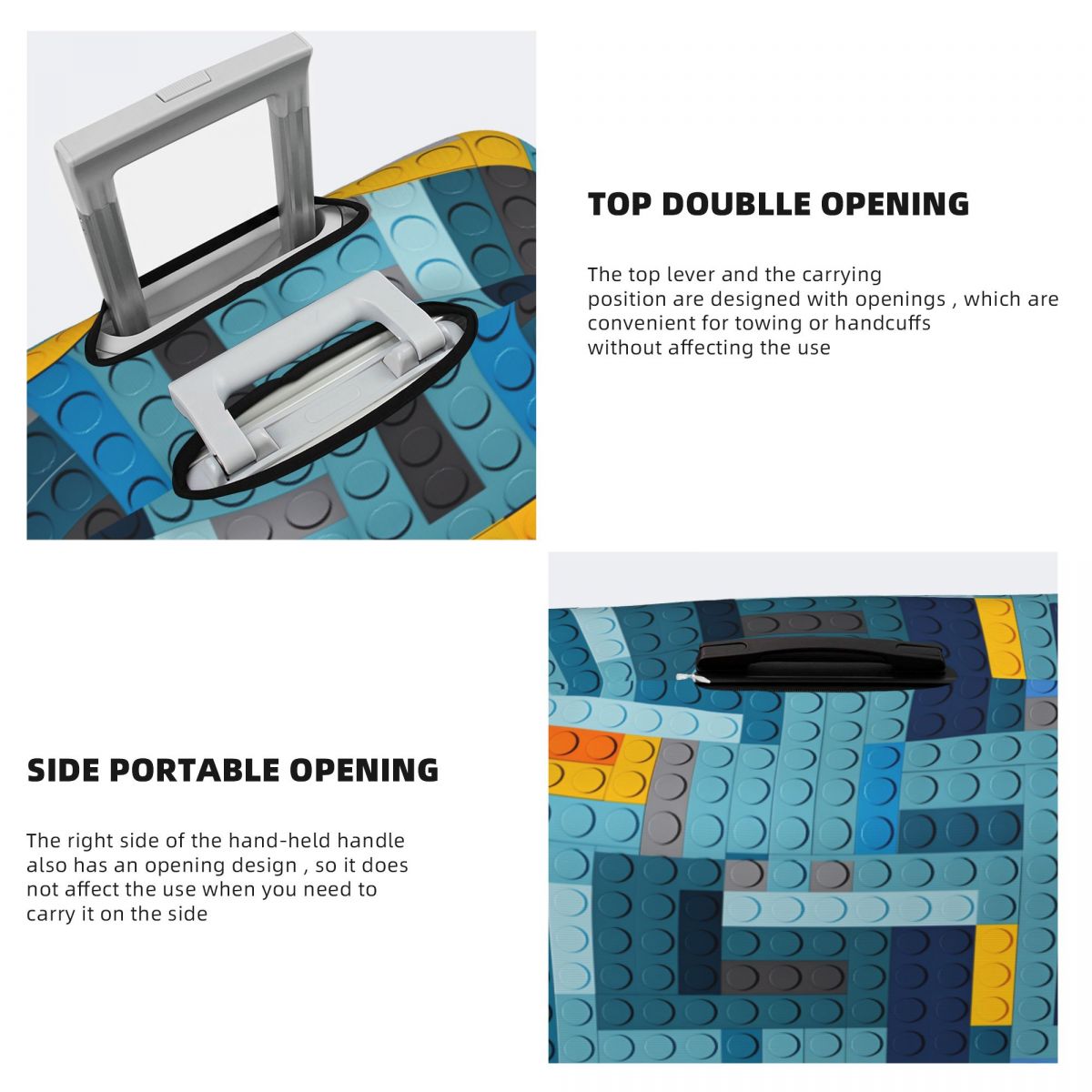 Blue Tech Pixel Building Block - Tech Accessories Case review and price